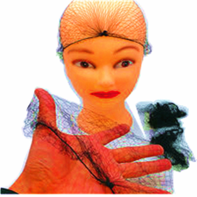 Hairnetsを踊る見えない伸縮性がある使い捨て可能な毛網