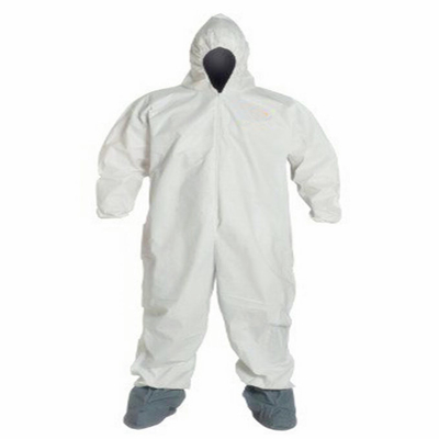 S / M/L/XL PPESの白く使い捨て可能なつなぎ服のスーツ