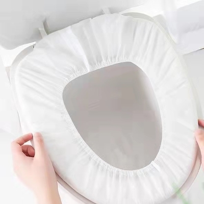 ゴムが付いている衛生学の防水使い捨て可能な非編まれた便座カバー