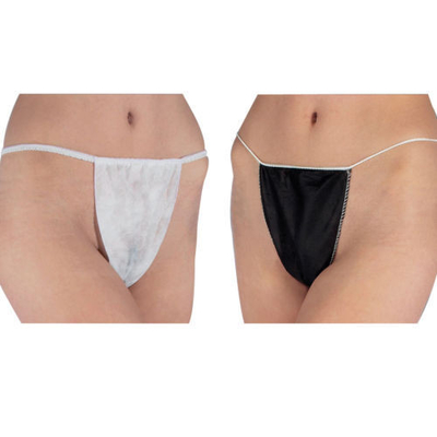 非編まれた使い捨て可能な下着のビキニのパンティーG -スプレーの日焼けのためのひも